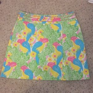 Lilly Pulitzer Parrot Print Skort